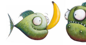 I piranha non mangiano le banane, di Aaron Blabey